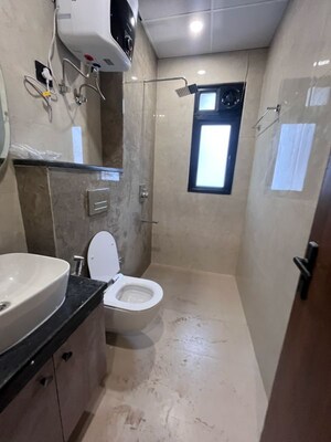 Bathroom in 2 BHK Builder Floor at ROF Portico, Sushant Lok I – for Rent