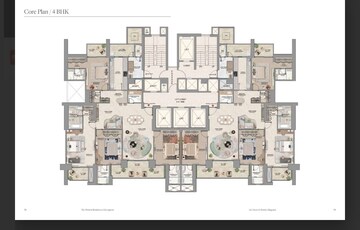 Floor Plan in 4 BHK Apartment at Whiteland Urban Resort, Sector 103 – for Sale