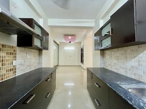 Kitchen in 3 BHK Builder Floor at Dhakoli – for Rent
