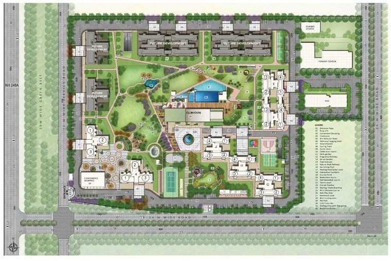 Master Plan, godrej-nature-plus 2 Bedroom 1371 Sq.Ft. Apartment In Sohna Sector 33 Gurgaon 9729331