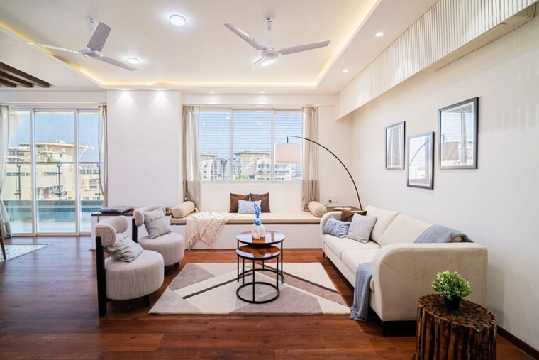 Living Room, nahar-barberry-bryony 3 Bedroom 2350 Sq.Ft. Apartment In Chandivali Mumbai 9794925