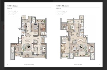 Floor Plan in 4 BHK Apartment at Whiteland Urban Resort, Sector 103 – for Sale