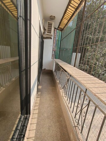 Balcony in 2 BHK Builder Floor at Vasant Vihar – for Rent