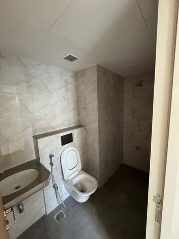 Bathroom in 3 BHK Apartment at Gurukrupa Gyanam, Powai – for Rent