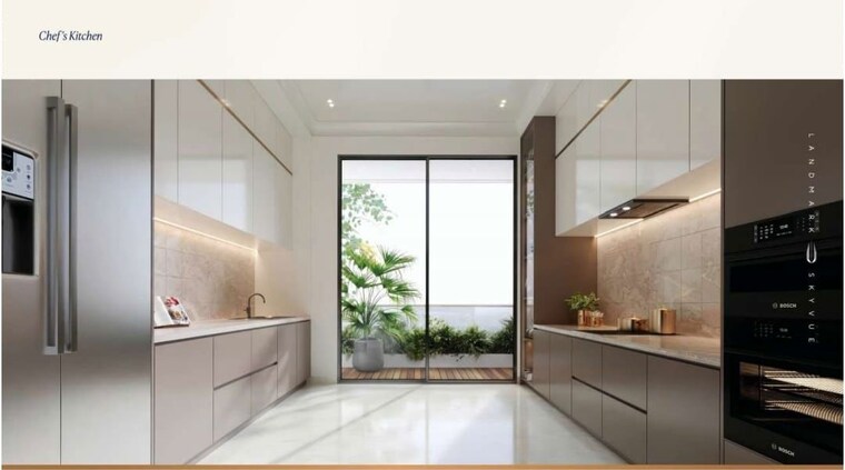 Kitchen, landmark-skyvue 4 Bedroom 3930 Sq.Ft. Apartment In Sector 103 Gurgaon 9795068