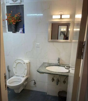 Bathroom in 1 RK Apartment at Vibhuti Khand – for Rent
