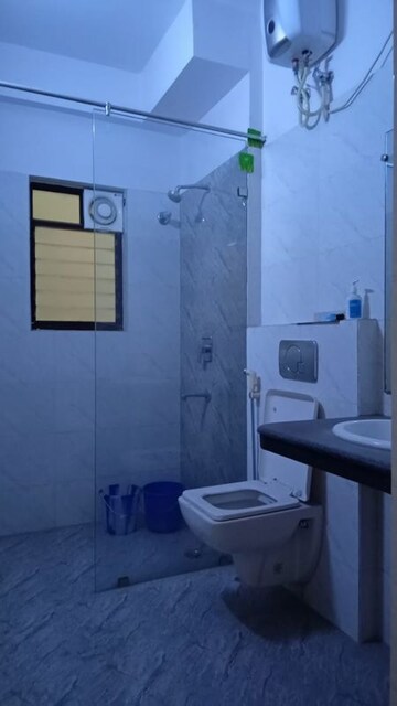 Bathroom in 3 BHK Apartment at Merlin Crest, Diamond Harbour – for Rent