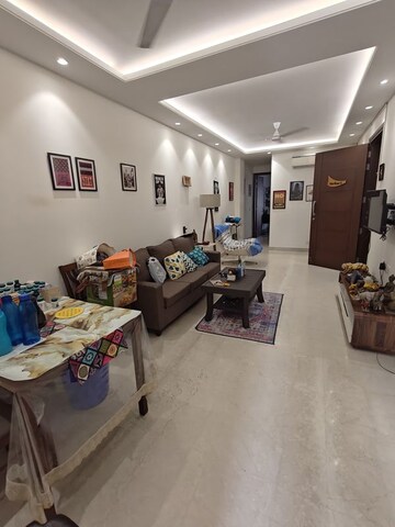 Living Room in 3 BHK Builder Floor at East Of Kailash – for Sale