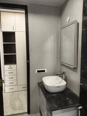 Bathroom in 4 BHK Builder Floor at Ansal Sushant Residency, Sushant Lok Iii – for Rent