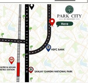 1 BHK Apartment – Map Location View at Shraddha Park City, Borivali East - for Sale