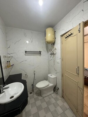 Bathroom in 2 BHK Apartment at Sector 7 Dwarka – for Rent