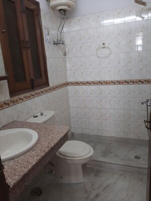 Bathroom in 2 BHK Builder Floor at Greater Kailash I – for Rent