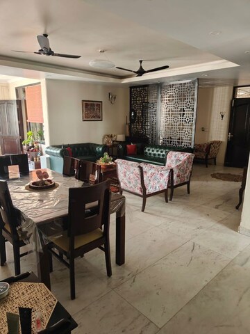 Living Room in 4 BHK Apartment at Sector 1 Dwarka – for Rent