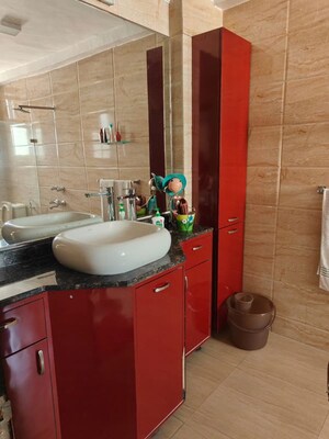 Bathroom in 4 BHK Apartment at Sector 1 Dwarka – for Rent