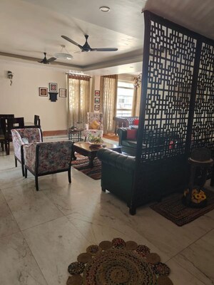 Living Room in 4 BHK Apartment at Sector 1 Dwarka – for Rent