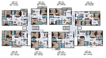 Floor Plan in 3 BHK Apartment at Varshith Vistas, Sarjapur – for Sale