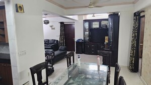 Dining area in 3 BHK Apartment at Sector 9 Dwarka – for Rent