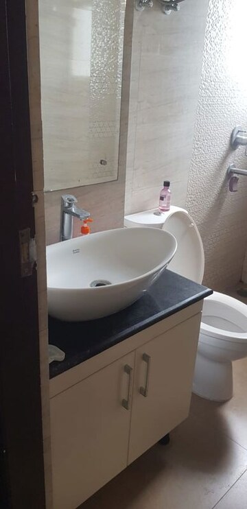 Bathroom in 1 BHK Apartment at Barnala Green Lotus Avenue, Ambala Highway – for Rent