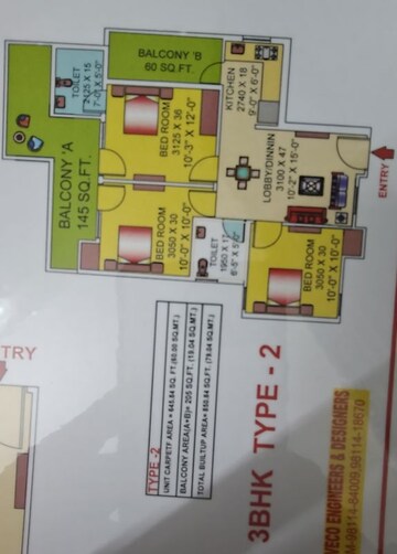  3 BHK Apartment at Amolik Sankalp, Sector 85 – for Sale