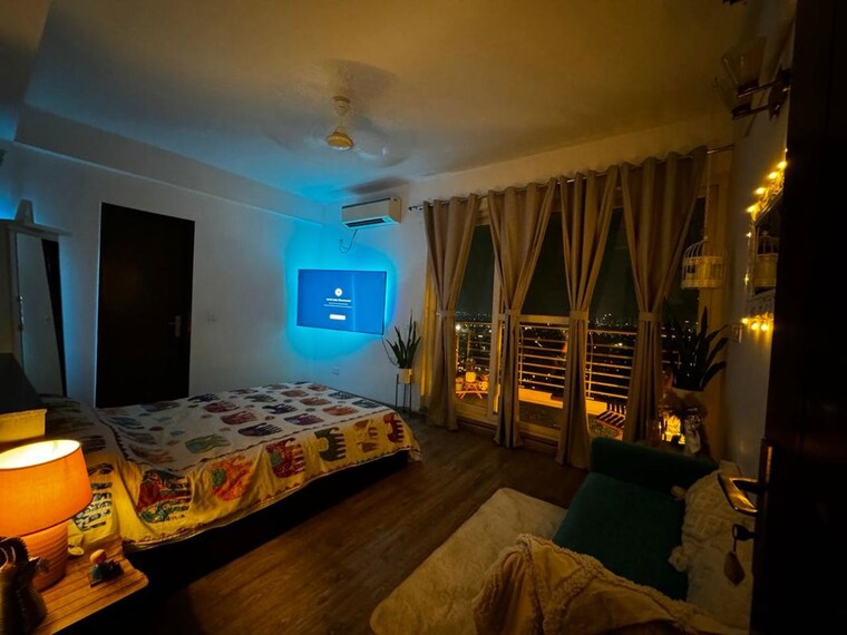 Bedroom, aba-cleo-county 3 Bedroom 1620 Sq.Ft. Apartment In Sector 121 Noida 9797781