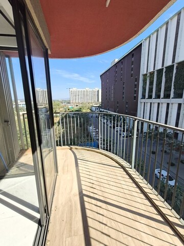 Balcony in 2.5 BHK Apartment at Lodha Lakeshore Greens, Dombivli East – for Rent