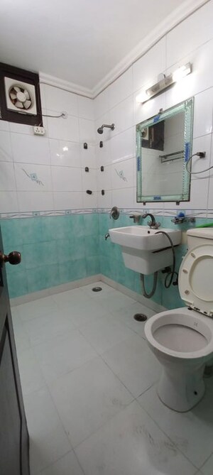 Bathroom in 3 BHK Apartment at Sector 11 Dwarka – for Rent