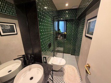 Bathroom in 3 BHK Apartment at Khar West – for Rent