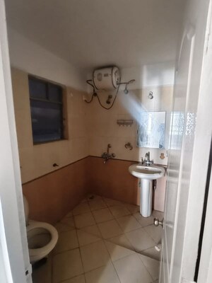Bathroom in 3 BHK Apartment at Fortaleza CHSL, Kalyani Nagar – for Rent