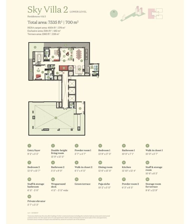 Floor Plan, max-estate-360 5 Bedroom 7535 Sq.Ft. Villa In Sector 36a Gurgaon 9799426