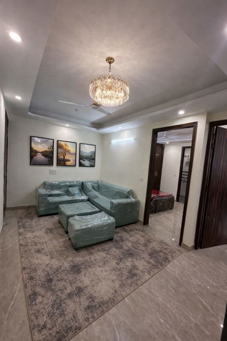 Living Room, freedom fighters enclave 2 Bedroom 950 Sq.Ft. Builder Floor In Freedom Fighters Enclave Delhi 9799626