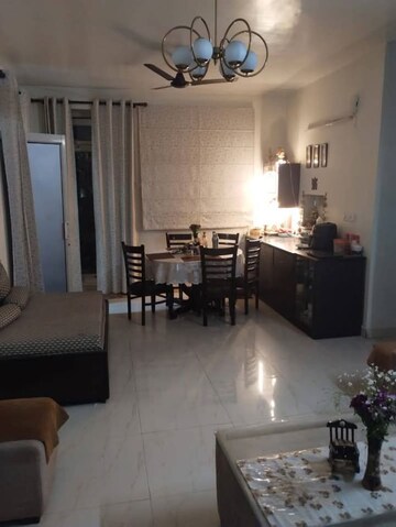 Living Room in 2 BHK Apartment at Omaxe Heights II, Gomti Nagar – for Rent