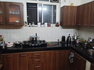 Kitchen in 2 BHK Apartment at Omaxe Heights II, Gomti Nagar – for Rent