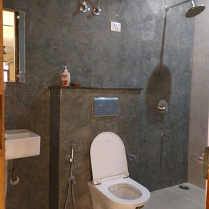 Bathroom in 3.5 BHK Apartment at Palam Vihar Extension – for Rent