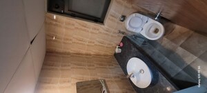 Bathroom in 2 BHK Apartment at Lodha Crown Quality Homes, Majiwada – for Rent