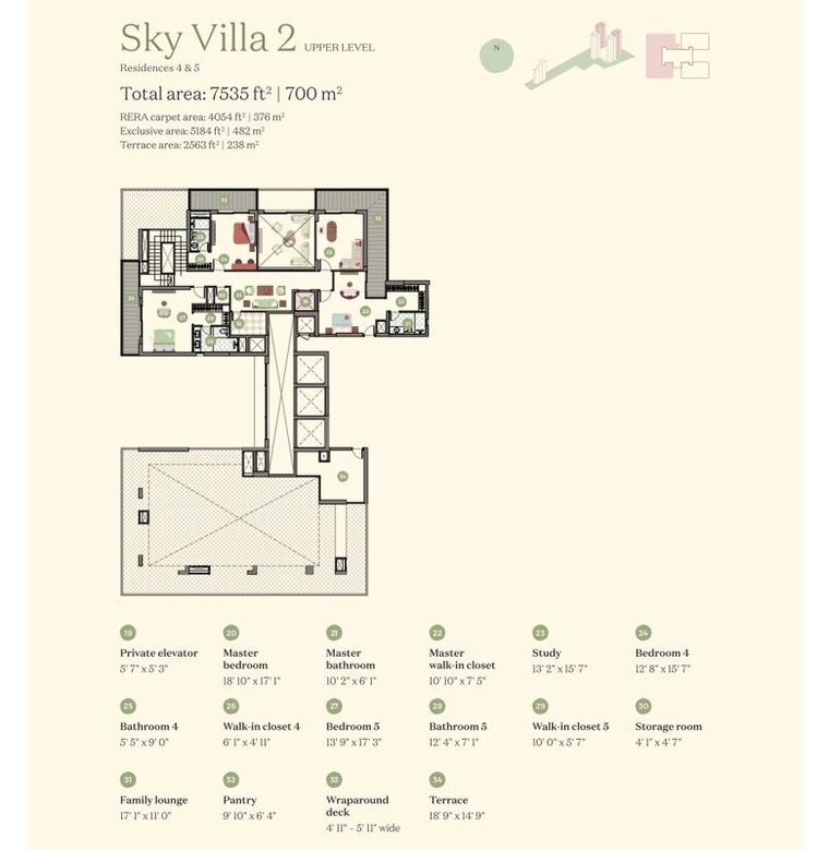 Floor Plan, max-estate-360 5 Bedroom 7535 Sq.Ft. Villa In Sector 36a Gurgaon 9796346
