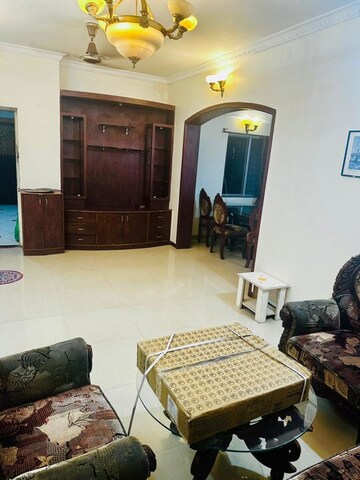 Living Room in 3 BHK Apartment at Aundh – for Rent