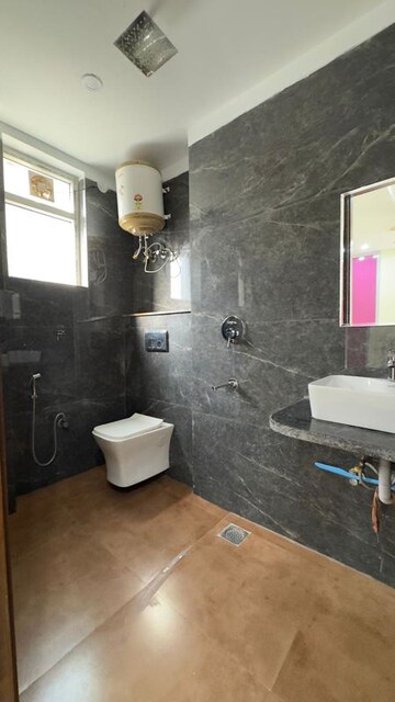 Bathroom in 2 BHK Builder Floor at Chattarpur – for Rent