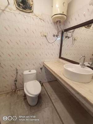 Bathroom in 3 BHK Builder Floor at Hauz Khas – for Rent