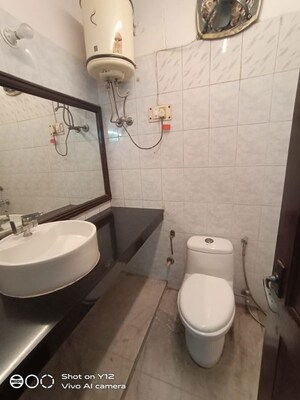 Bathroom in 3 BHK Builder Floor at Hauz Khas – for Rent