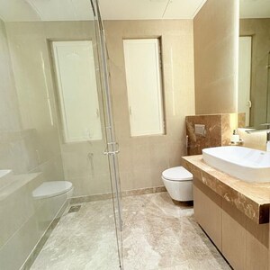 Bathroom in 3 BHK Apartment at Indiabulls Sky Forest, Dighe Nagar – for Rent