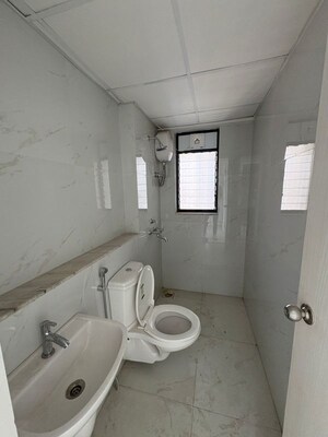 Bathroom in 3 BHK Apartment at Runwal Gardens Phase I, Dombivli East – for Rent