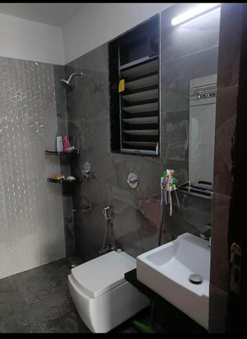 Bathroom in 1 BHK Apartment at Hubtown Gardenia, Mira Road – for Rent