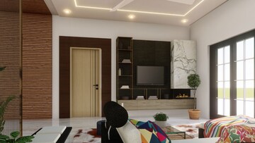 Living Room in 4 BHK Apartment at Cunningham Hallmark, Vasanth Nagar – for Sale