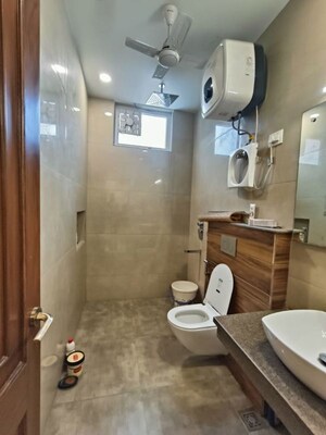 Bathroom in 4 BHK Builder Floor at Geetanjali Enclave – for Rent