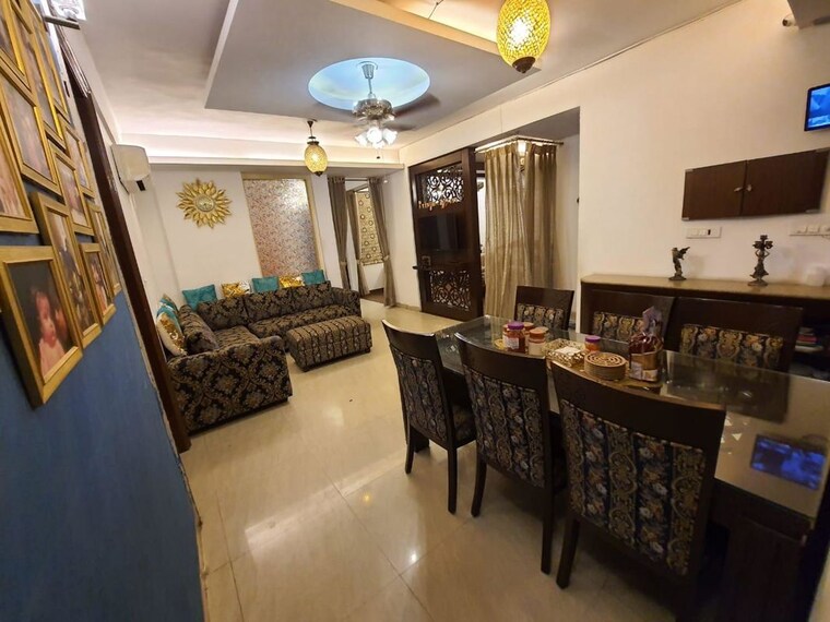 Living Room, ansal-api-palm-grove 3 Bedroom 1600 Sq.Ft. Builder Floor In KharaR Banur Road Chandigarh 9800841