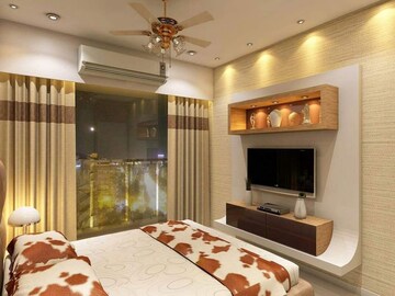Bedroom in 3 BHK Apartment at Adani Ten BKC, Bandra East – for Rent
