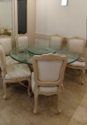 Dining area in 3 BHK Apartment at Cuffe Parade – for Rent