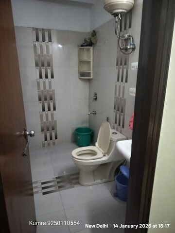 Bathroom in 1 BHK Builder Floor at Kailash Colony – for Rent