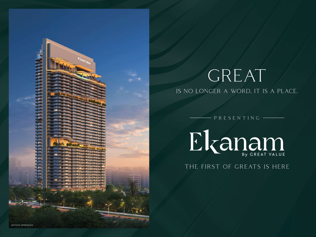 3 BHK + Store Room 3525 Sq.Ft. Apartment in Great Value Ekanam