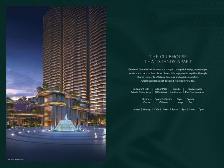 Exterior View, great-value-ekanam 4 Bedroom 5525 Sq.Ft. Apartment In Sector 107 Noida 9800923